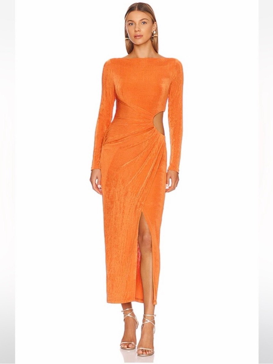 Significant Other Ivy Midi Dress In Clay